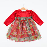 Long Sleeves Front Ruffles Frock